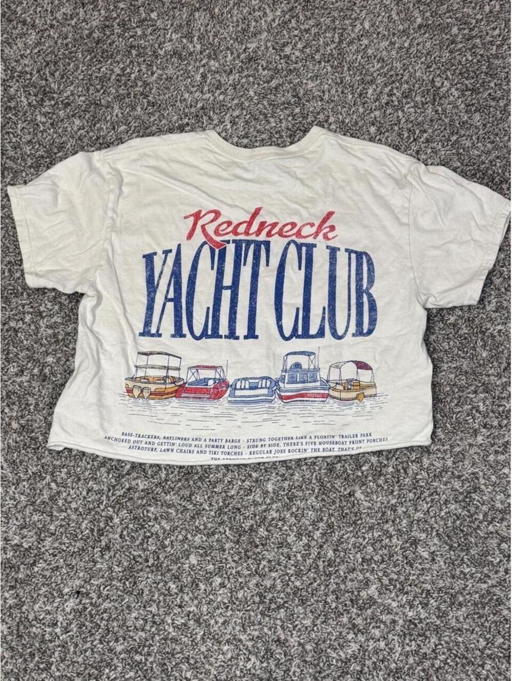 Vintage Redneck Yacht Club Cropped Tee
